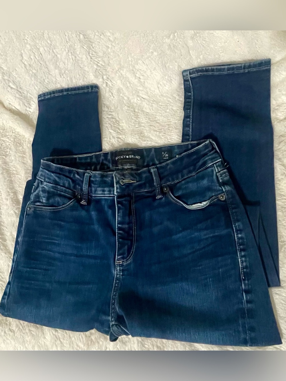 Lucky Brand Women's Dark Indigo Skinny Jeans